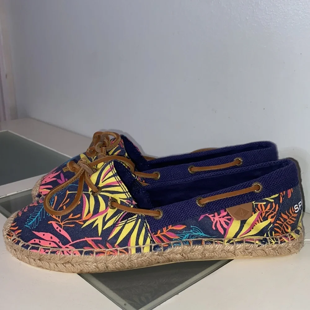 Sperry Katama Cape Espadrille Seaweed Flats Women’s Size 7.5-NWOB